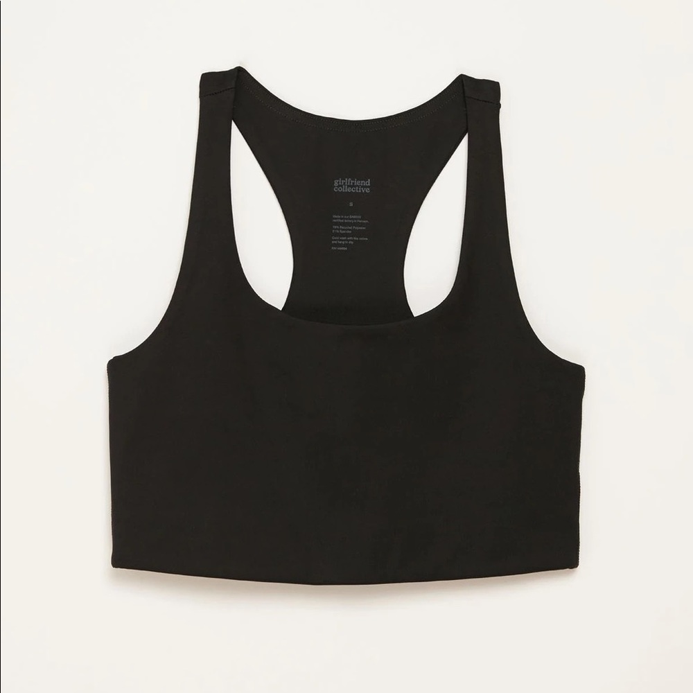 Girlfriend Collective Black Paloma Bra - Small